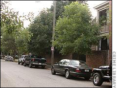 Street where Taylor's car was found.