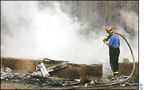 Pleasant Sabine Baptist Church was completely destroyed by fire