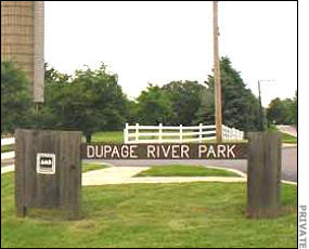 Entrance to DuPage River Park