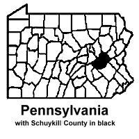 Schuylkill County, Pennsylvania map