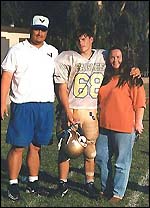 Erik with coach Jim and his Mom