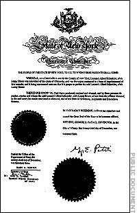 Pardon document for Lenny Bruce