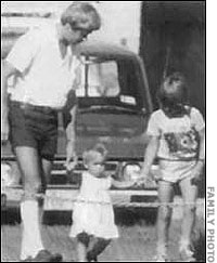 Michael and children visiting Lindy in prison