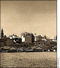 Sydney Australia skyline in the early 1960's