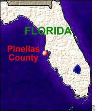 Pinellas County, Florida map