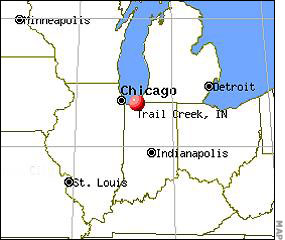 Map: Trail Creek Indiana