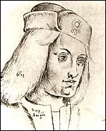 Drawing of Perkin Warbeck