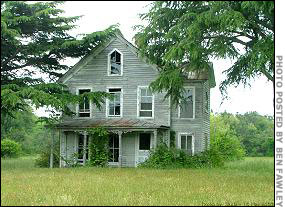 Abandoned house identified by Fawley's ex-girlfriend