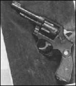 .38 Smith & Wesson revolver (Scotland Yard Black Museum)