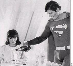 Christopher Reeve and Margot Kidder as Lois Lane