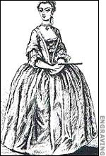 Engraving of Mrs Lovett