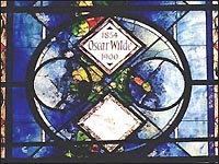 Oscar Wilde, remembered in stained glass at Westminster Abbey (AP)