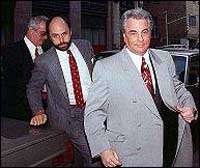 Attorney Bruce Cutler (left) with John Gotti 