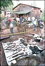 Guns and ammo taken from Weaver compound (AP /Wide World)