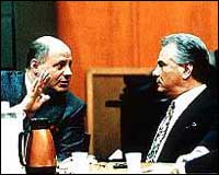 Bruce Cutler (left) and John Gotti 