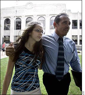 Lester and her father going to court