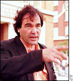 Oliver Stone during JFK filming