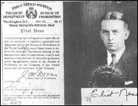 Eliot Ness Prohibition Agent ID