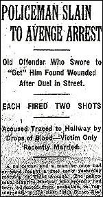 Newspaper clipping of Harlow's murder