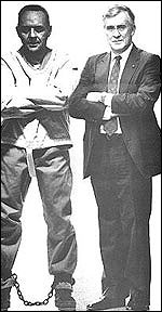 Robert Ressler (right) with Anthony Hopkins as Hannibal Lector from The Silence of the Lambs (Robert Ressler)