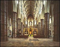 The Central Nave of Westminster Abbey (CORBIS)