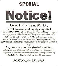 Recreation of special notice poster