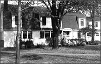 Exterior of Sheppard home <br />(Cleveland Press)