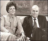 President Reagan during the shooting, pushed by Agent Jerry Parr (AP)