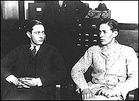 Nathan Leopold (left) and Richard Loeb (CORBIS)