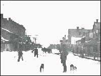 Lucan, shovelling out in winter (Stanley)