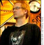 Ben W. Fawley in a skull T-shirt