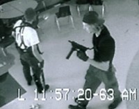 Surveillance footage from the shooting. 
