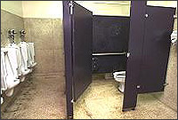 The Santana High bathroom (Mike Blake/Reuters/TIMEPIX)