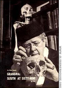 Frances Glessner Lee examines a skull
