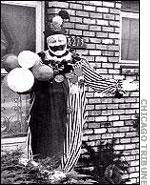 John Wayne Gacy dressed as a clown