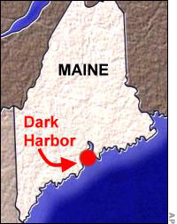 Map showing Dark Harbor, Maine