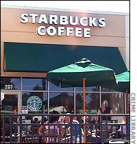 Starbuck's in Vienna Virginia, where Taylor worked for more than a year.
