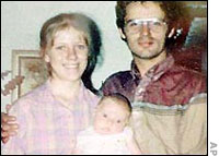 Koresh with wife Rachel and son Cyrus
