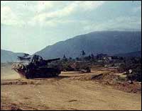 Artillery on the move near My Lai, March, 1968 (Courtesy Mark Gado)