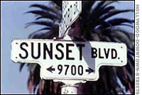 Sunset Boulevard sign