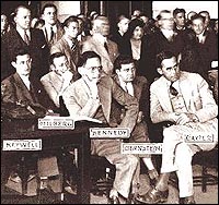 Milberg & Bernstein with lawyers Edward Kennedy and Baxter at the trial