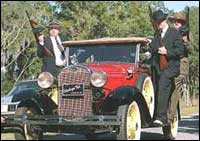 Re-enactment of Barker shootout (AP)