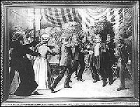 A painting of the assassination of President McKinley
