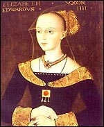 Portrait of Elizabeth Woodville, Edward's queen and mother of the princes (National Archives)