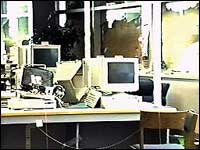 Damage to the interior of the school 