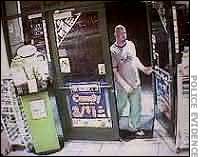 Video surveillance picture of Mark entering store 