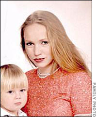 Rose Keller, with son, Fredchen