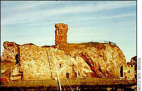 Dunbar Castle ruins