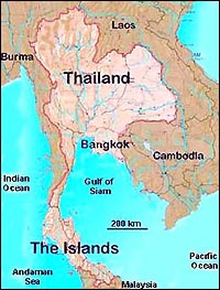 Map of Thailand