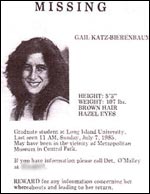 Gail Katz Bierenbaum missing person's poster